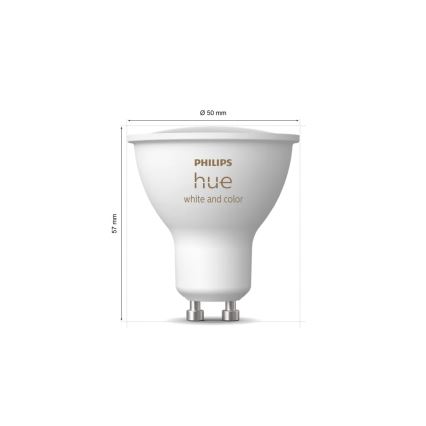 Početni paket Philips Hue WHITE AND COLOR AMBIANCE 3xGU10/4,2W/230V 2200-6500K + Hue Bridge