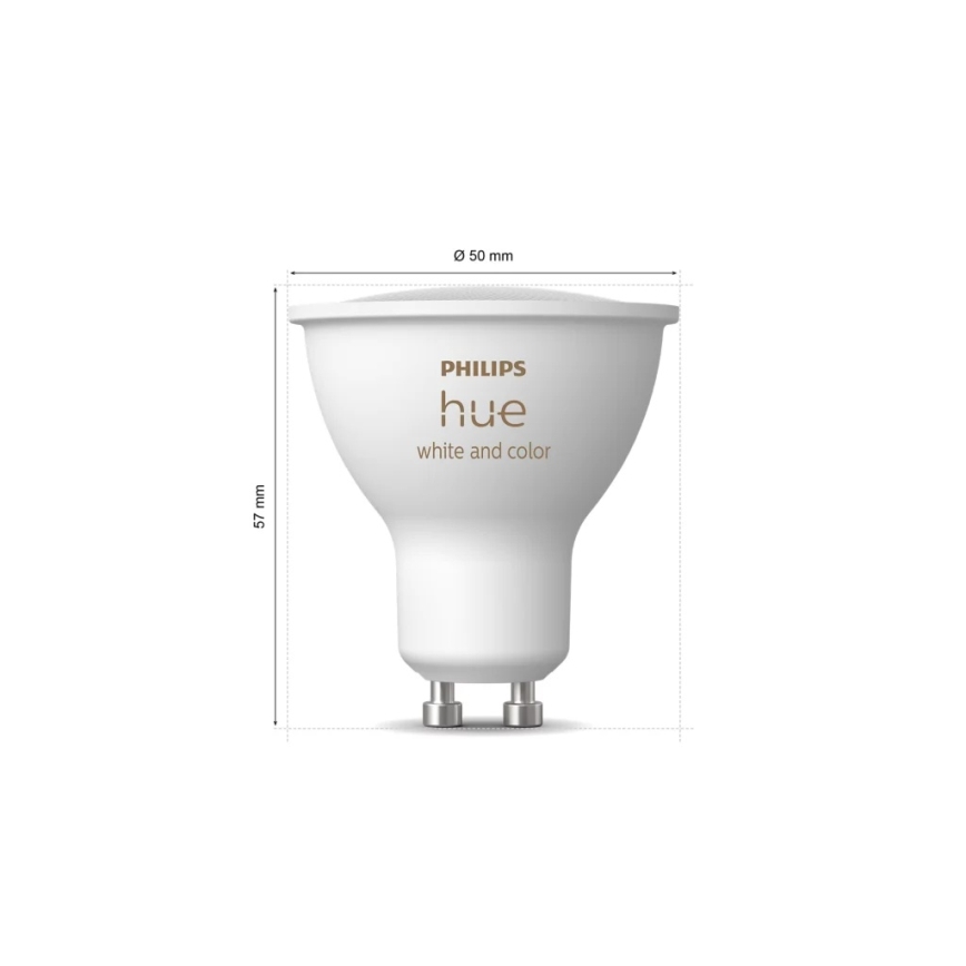 Početni paket Philips Hue WHITE AND COLOR AMBIANCE 3xGU10/4,2W/230V 2200-6500K + Hue Bridge