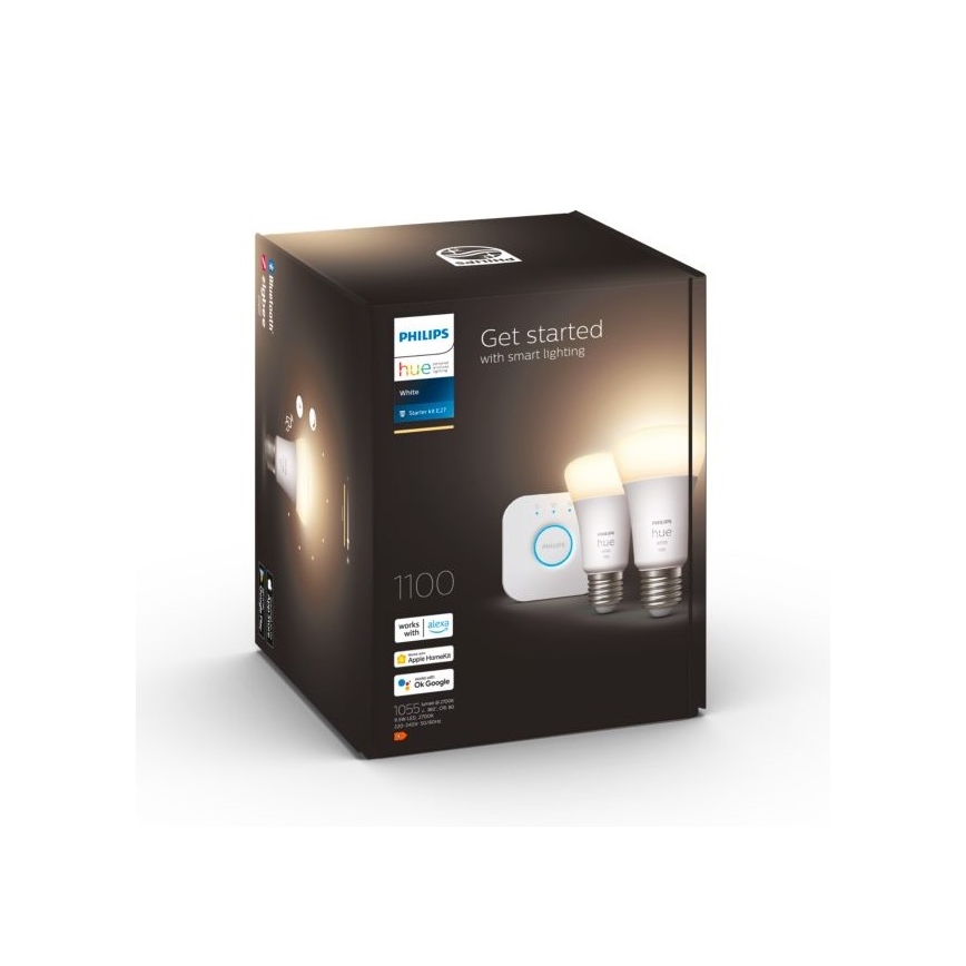 Osnovni paket Philips Hue WHITE 2xE27/9,5W 2700K + uređaj za povezivanje