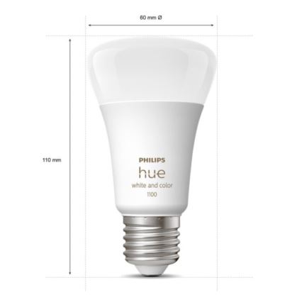 Osnovni komplet Philips Hue WHITE AND COLOR AMBIANCE 3xE27/9W 2000-6500K + uređaj za povezivanje