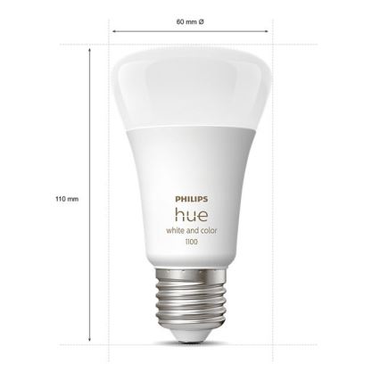 Početni paket Philips Hue WHITE AND COLOR AMBIANCE 3xE27/9W/230V 2000-6500K + Hue bridge
