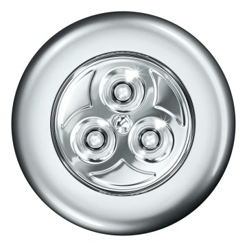 Osram - DOT-IT LED dodirno orijentaciono svetlo, 0,2 W, 3x AAA, prečnik 6,8 cm, srebrna