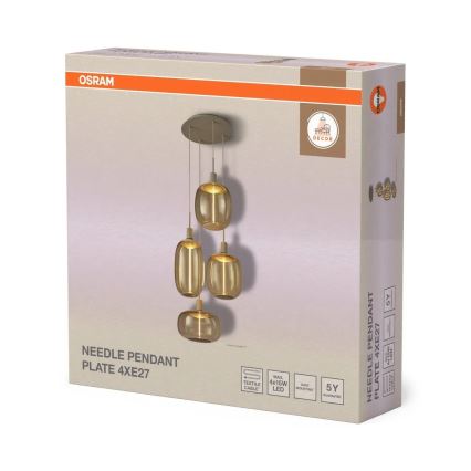 Osram - Kabl za napajanje NEEDLE PENDANT 4xE27/25W/230V bež