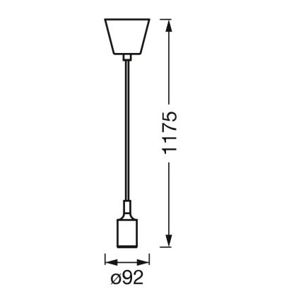 Osram - Kabl za napajanje PENDULUM BELL 1xE27/15W/230V bela