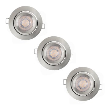 Osram - KOMPLET 3x LED prigušiva ugradna svetla LED/4,9W/230V