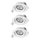 Osram - Komplet 3x LED prigušiva ugradni spot SPOT LED/4,9W/230V 2700K Ø 8,7 cm bela