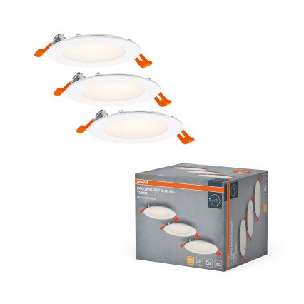 Osram - Komplet 3x LED ugradno spot svetlo SPOT LED/8W/230V 3000K, prečnik 12 cm, bela