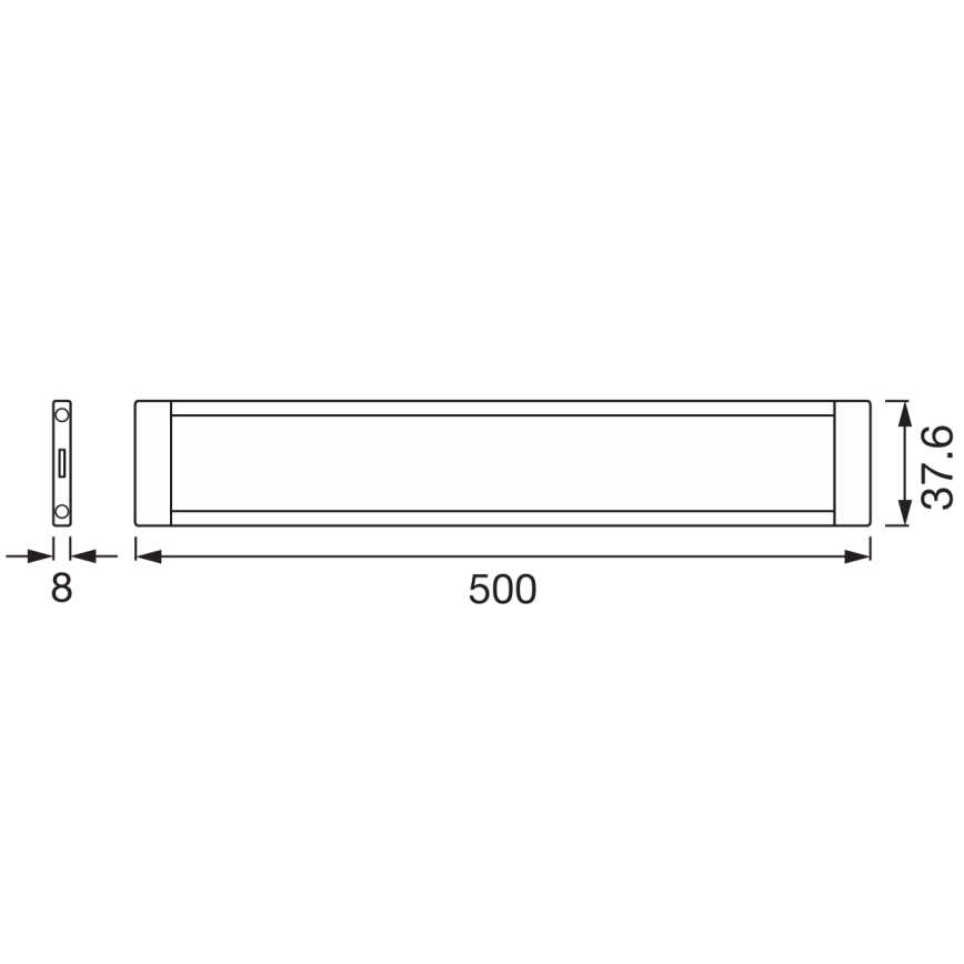 Osram - Set za proširenje: prigušiva LED lampa za montažu ispod ormarića LED/8W/24/230V 2700-6500K Wi-Fi bela