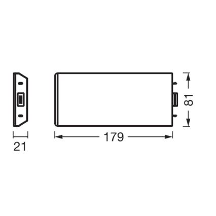 Osram - Set za proširenje za LED svetlo za ugradnju ispod kuhinjskih elemenata UNDERCABINET LED/3,85W/36V 3000K 8,1x17,9 cm bela