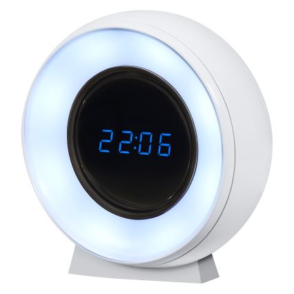 Osram - LED digitalni sat sa pozadinskim osvetljenjem NIGHTLUX LED/0,3W/5V 1000mAh 3000/4000/6500K bela