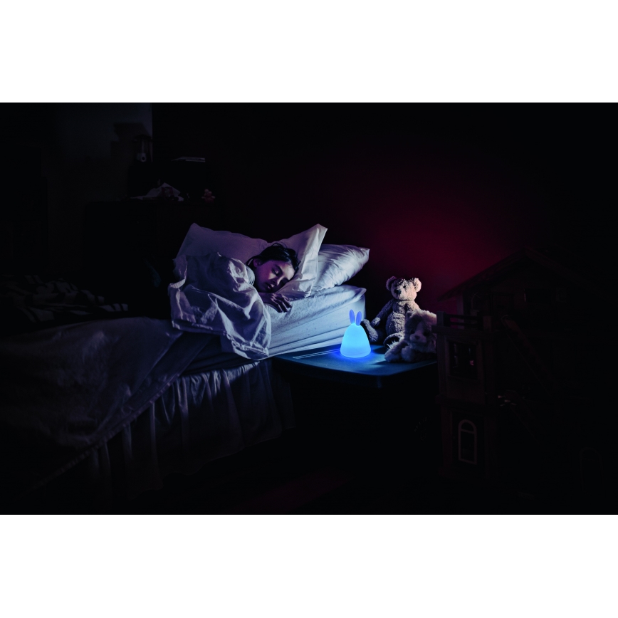 Osram - LED dodirna dečija noćna lampica TOUCH, 2,5W/5V, 1200 mAh, zec
