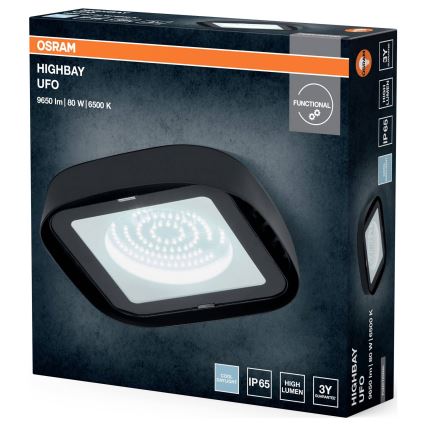 Osram - LED industrijsko stropno svetlo HIGHBAY LED/80W/230V 6500K 23x23 cm IP65