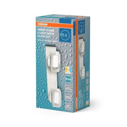 Osram - LED zidno svetlo za kupatilo ORBIS FLAME 2xLED/5,5W/230V IP44 bela