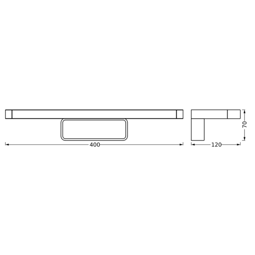 Osram - LED ogledalsko osvetljenje za kupatilo DISC BAR LED/7W/230V 3000/4000K 40 cm IP44 sjajni hrom