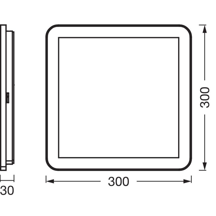 Osram - LED kupatilsko plafonsko svetlo ORBIS DISC LED/22W/230V 3000/4000K 30x30 cm IP44 nerđajući čelik