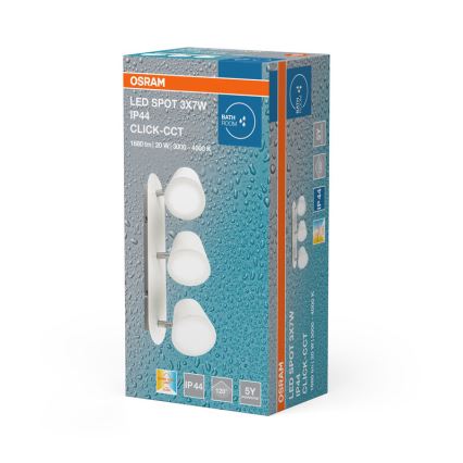 Osram - LED kupatilsko spot svetlo SPOT 3xLED/7W/230V IP44 3000/4000K