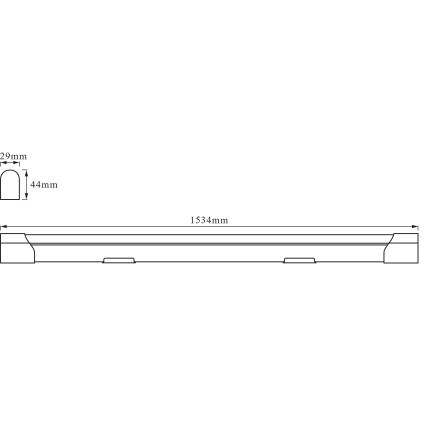Osram - LED linijska svetiljka BATTEN LED/24W/230V 153,4 cm