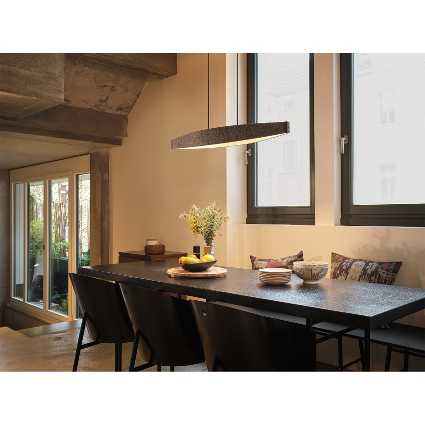 Osram - LED luster na sajli DECOR FLAT LED/23W/230V siva