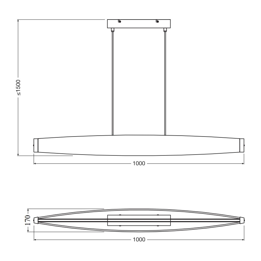 Osram - LED luster na sajli DECOR FLAT LED/23W/230V siva