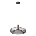 Osram - LED luster na sajli DECOR MESH LED/18,5W/230V prečnik 40 cm crna/kaučukovo drvo