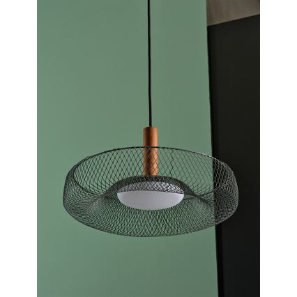 Osram - LED luster na sajli DECOR MESH LED/18,5W/230V prečnik 40 cm crna/kaučukovo drvo