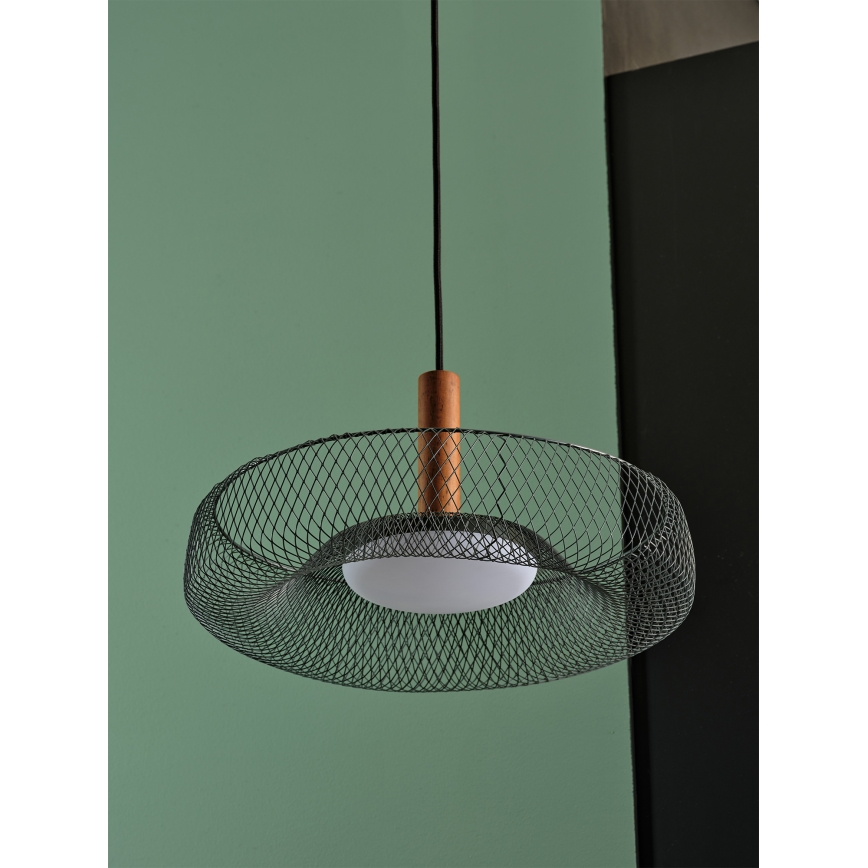 Osram - LED luster na sajli DECOR MESH LED/18,5W/230V prečnik 40 cm crna/kaučukovo drvo