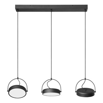 Osram - LED luster na sajli DECOR PUCK 3xLED/12W/230V CRI 90 crna