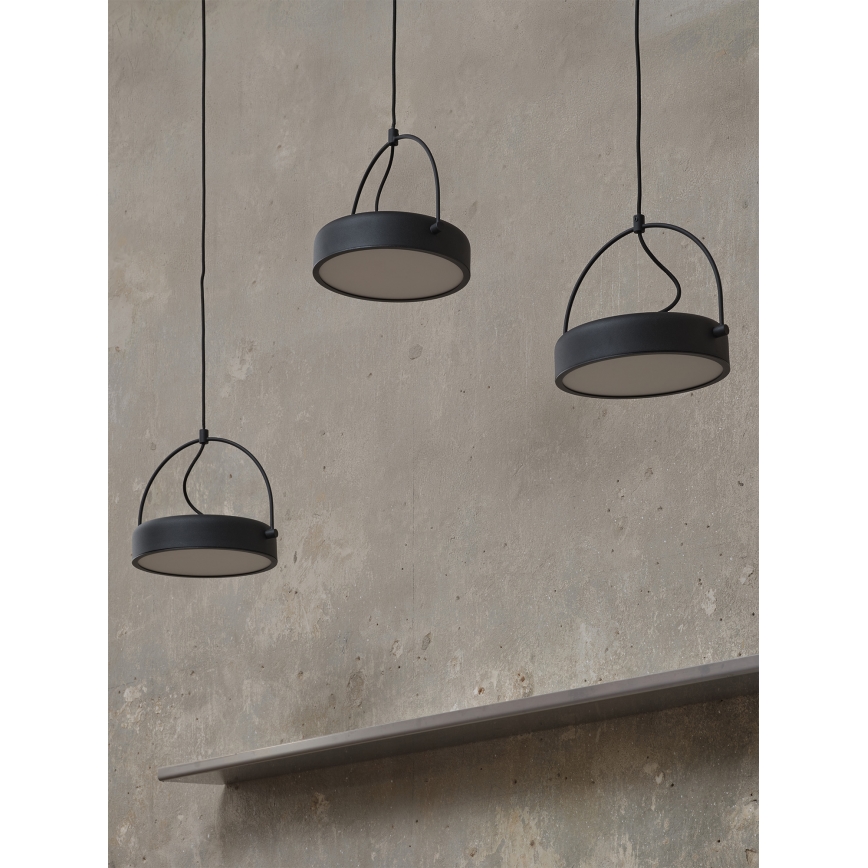 Osram - LED luster na sajli DECOR PUCK 3xLED/12W/230V CRI 90 crna