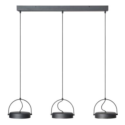 Osram - LED luster na sajli DECOR PUCK 3xLED/12W/230V CRI 90 crna