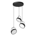 Osram - LED luster na sajli DECOR PUCK 3xLED/12W/230V CRI 90 crna