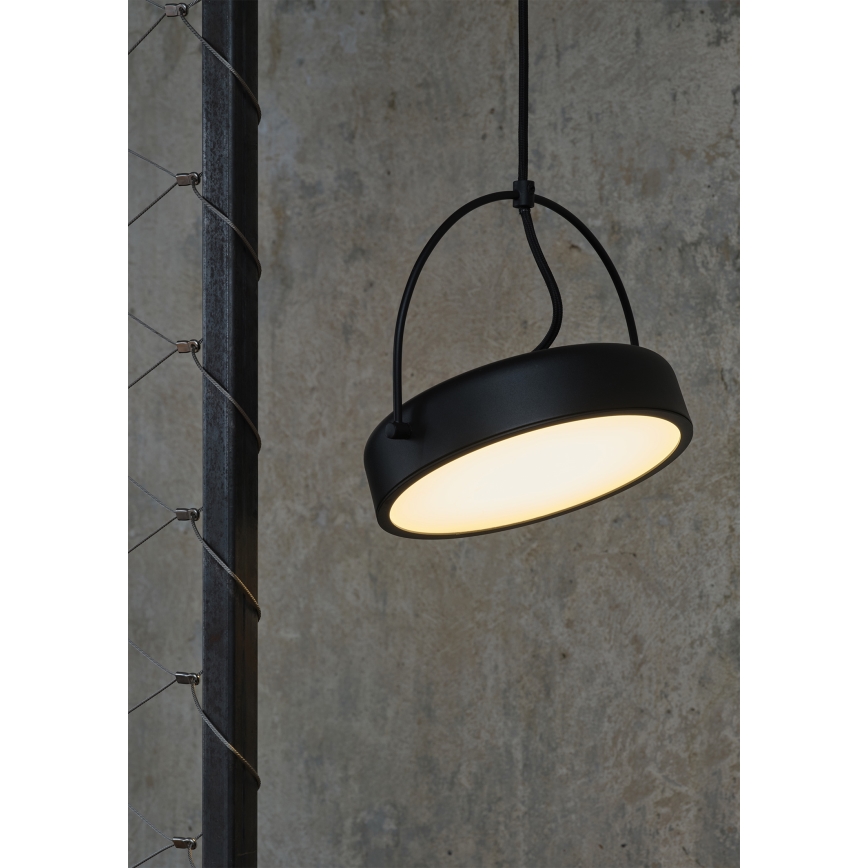 Osram - LED luster na sajli DECOR PUCK LED/12W/230V CRI 90 crna