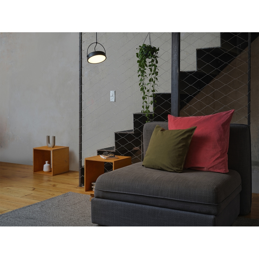 Osram - LED luster na sajli DECOR PUCK LED/12W/230V CRI 90 crna