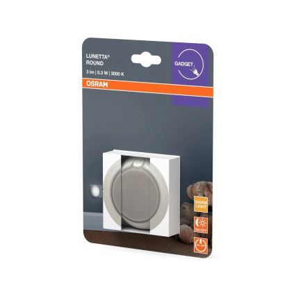 Osram - LED noćno svetlo sa senzorom LUNETTA LED/0,3W/230V 3000K