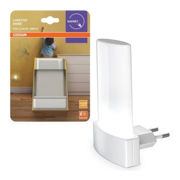 Osram - LED noćno svetlo sa senzorom sumraka LUNETTA LED/0,28W/230V 3000K