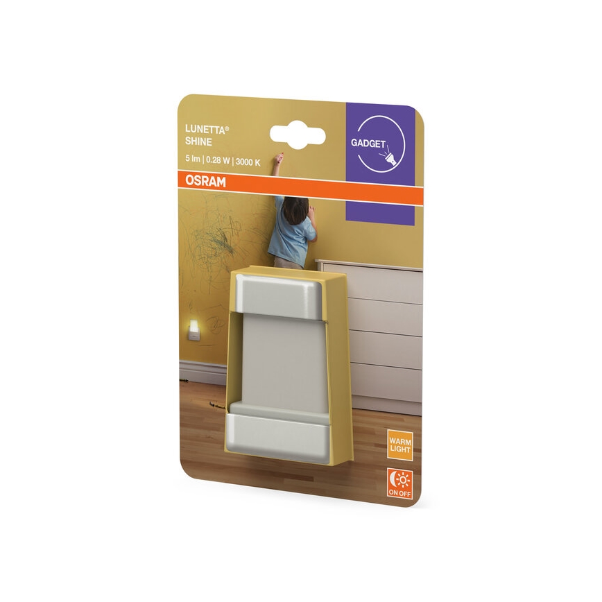 Osram - LED noćno svetlo sa senzorom sumraka LUNETTA LED/0,28W/230V 3000K