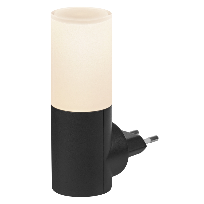Osram - LED noćno svetlo sa senzorom sumraka LUNETTA LED/0,2W/230V crno