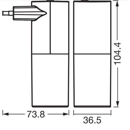 Osram - LED noćno svetlo sa senzorom sumraka LUNETTA LED/0,2W/230V crno