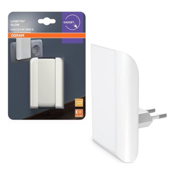 Osram - LED noćno svetlo sa senzorom sumraka LUNETTA LED/0,3W/230V