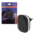 Osram - LED noćno svetlo za utičnicu sa senzorom i USB LUNETTA LED/12,5W/230V crna