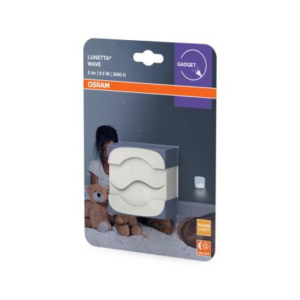 Osram - LED noćno svetlo za utičnicu sa senzorom sumraka LUNETTA LED/0,5W/230V