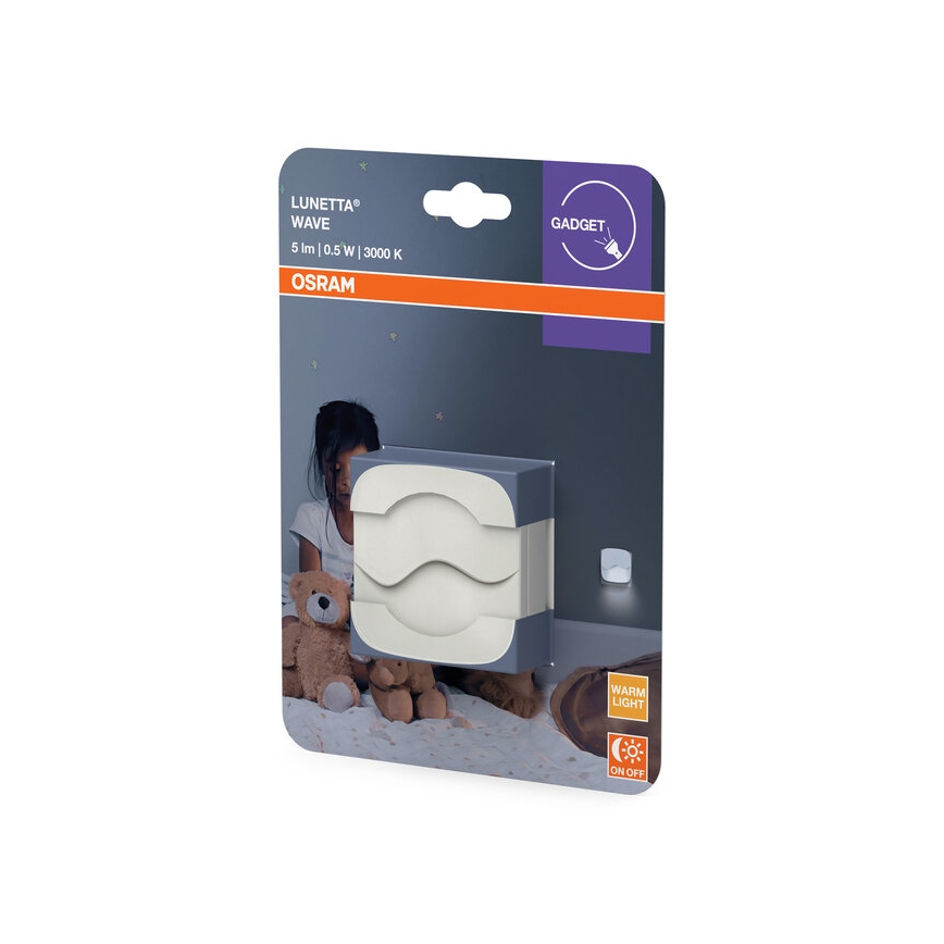 Osram - LED noćno svetlo za utičnicu sa senzorom sumraka LUNETTA LED/0,5W/230V