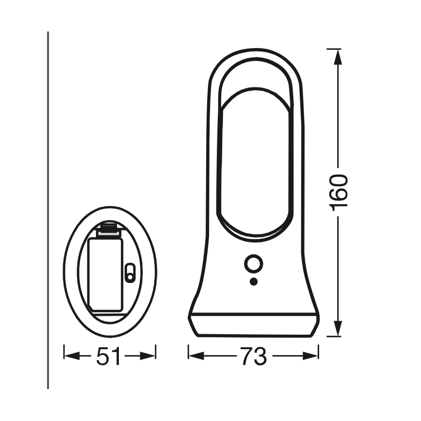 Osram - LED orijentaciono svetlo sa senzorom pokreta i sumraka MOBILE LED/0,7W/4xAAA belo