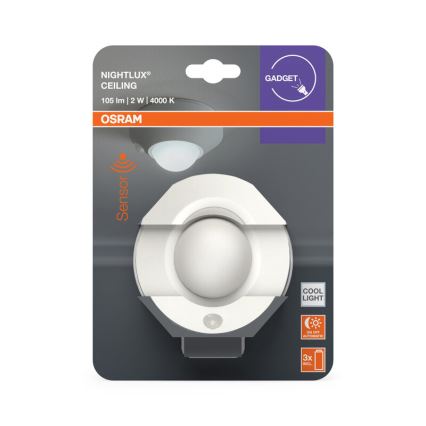 Osram - LED orijentaciono svetlo sa senzorom NIGHTLUX LED/2W/3xAA belo