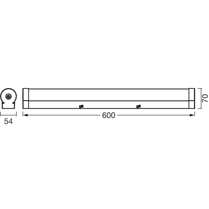 Osram - prigušiva LED rasveta za kupatilska ogledala ORBIS TUBE LED/12W/230V 3000/4000K 60 cm IP44 bela