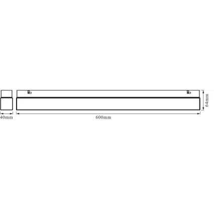 Osram - LED kupatilsko osvetljenje za ogledalo SQUARE LED/14W/230V IP44 3000/4000K CRI 90