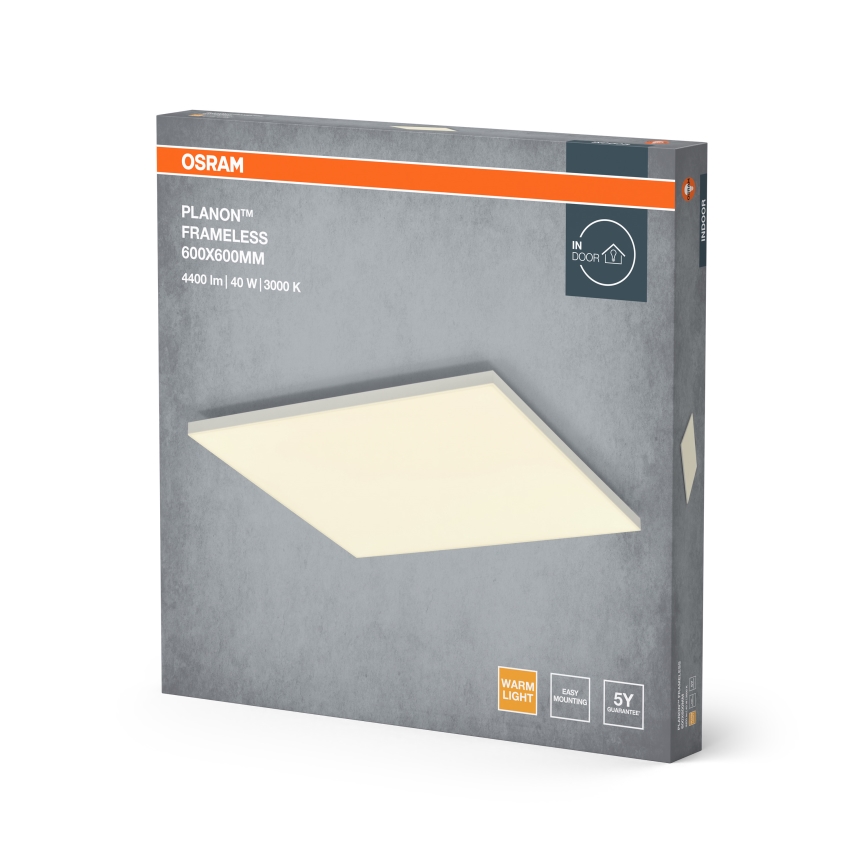 Osram - LED panel površinski montiran PLANON LED/40W/230V 3000K 60x60 cm bela
