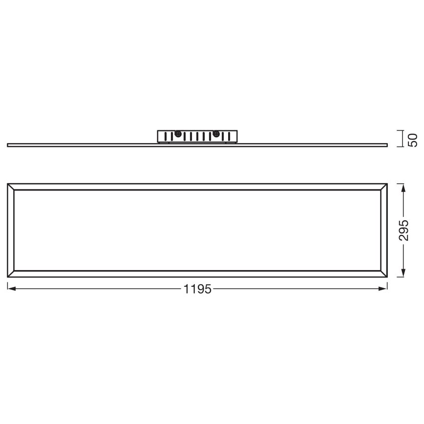 Osram - LED panel za površinsku montažu PLANON LED/40W/230V 3000K 30x120 cm bela