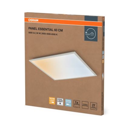 Osram - LED panel za spušteni plafon PANEL ESSENTIAL LED/50W/230V 3000/4000/6500K 60x60 cm bela