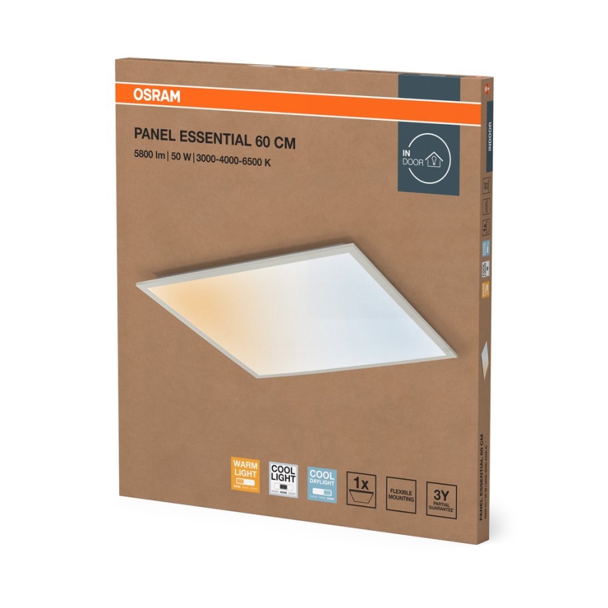 Osram - LED panel za spušteni plafon PANEL ESSENTIAL LED/50W/230V 3000/4000/6500K 60x60 cm bela