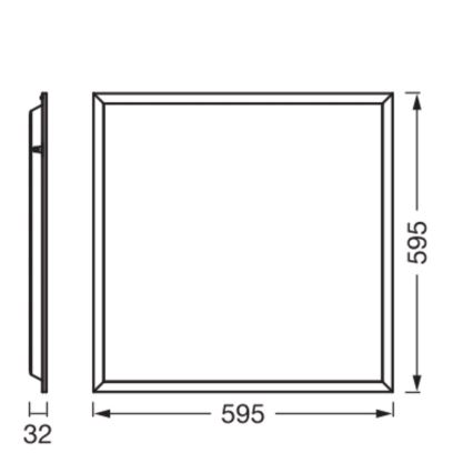 Osram - LED panel za spušteni plafon PANEL ESSENTIAL LED/50W/230V 3000/4000/6500K 60x60 cm bela